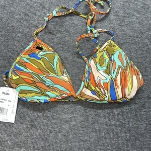 Volcom women women's swimwear bikini top army‎ camo size medium